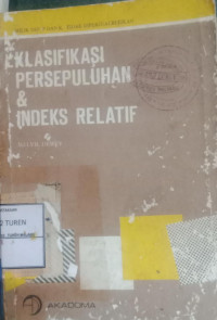 Image of Klasifikasi Perpustakaan & Indek Relatif