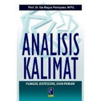 Image of Analisis kalimat